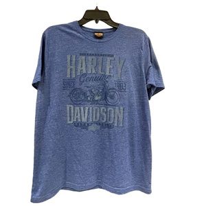 HARLEY DAVIDSON Panama City Beach Mermaid Blue Tee Medium